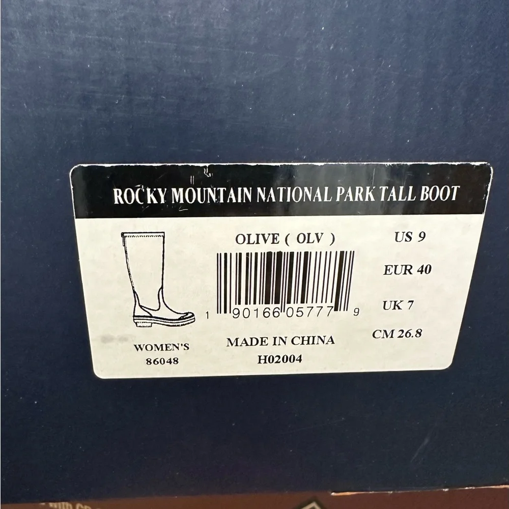 Pendleton Olive Green Striped Tall Rain Boot - Picture 5 of 5